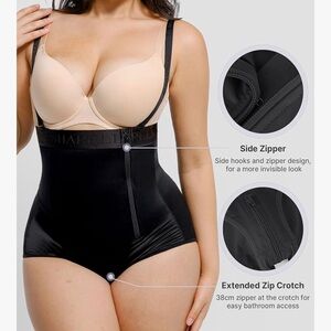 SHAPELLX Women's Shapewear Bodysuit Tummy Control Body Shaper XL